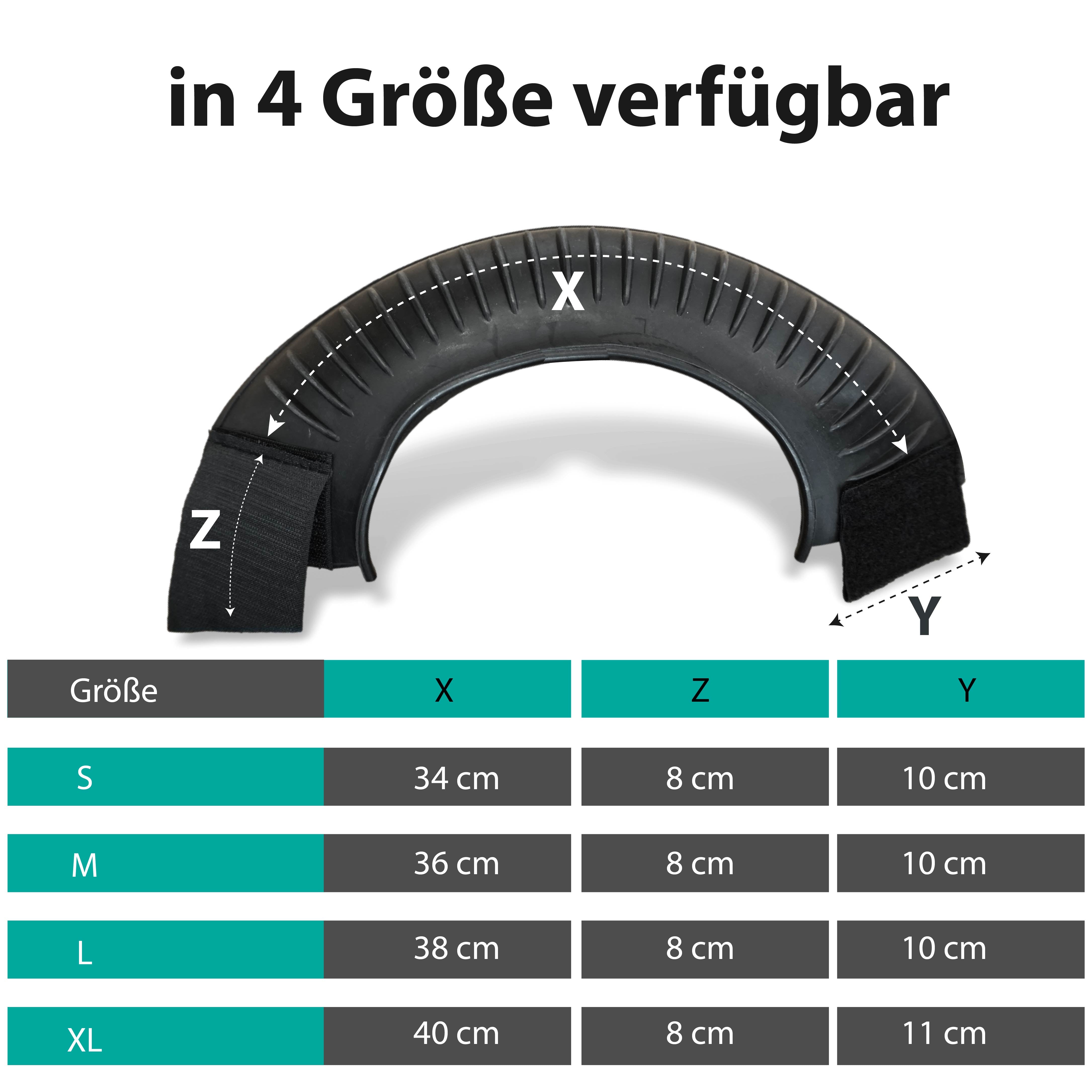 Hufglocken für Pferde, Gummiglocken in schwarz, Größe S-XL